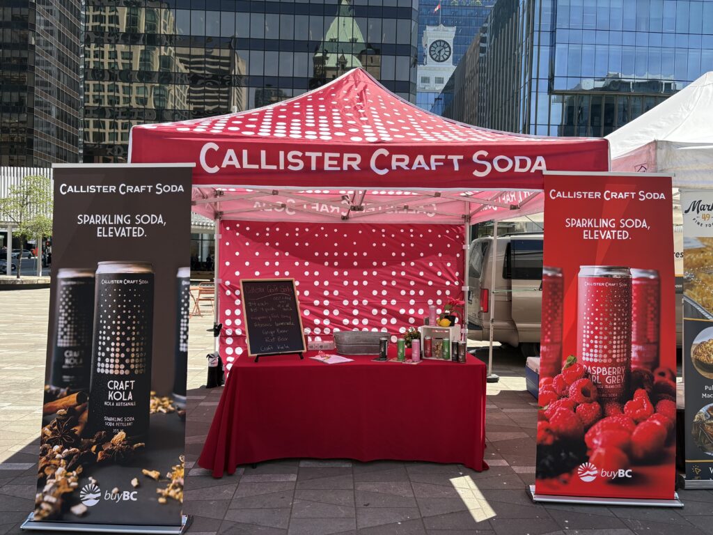 Callister tent at the Downtown Vancouver Farmers Market